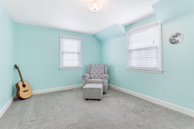 unfurnished room with carpet flooring and baseboards