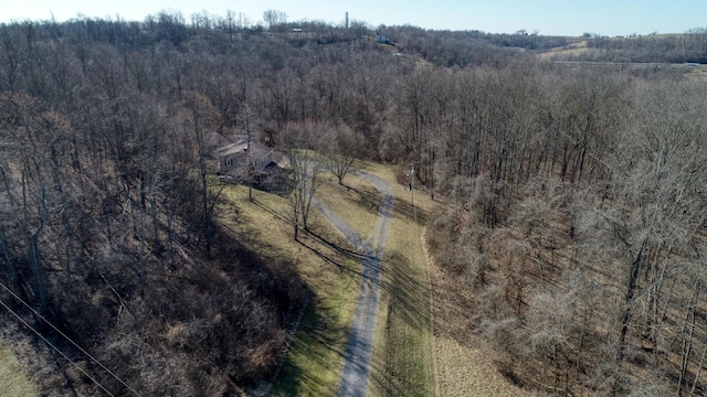 aerial view with a view of trees