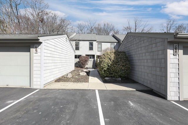 view of home's exterior featuring a garage