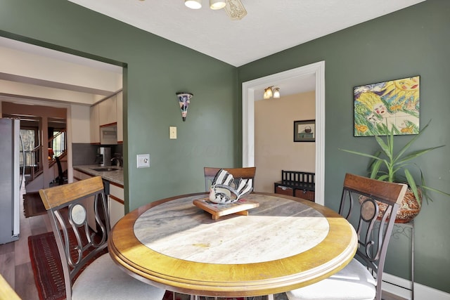 dining room featuring wood finished floors