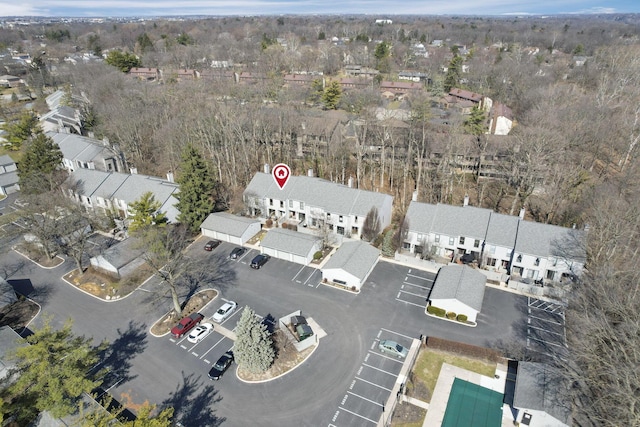 bird's eye view featuring a residential view