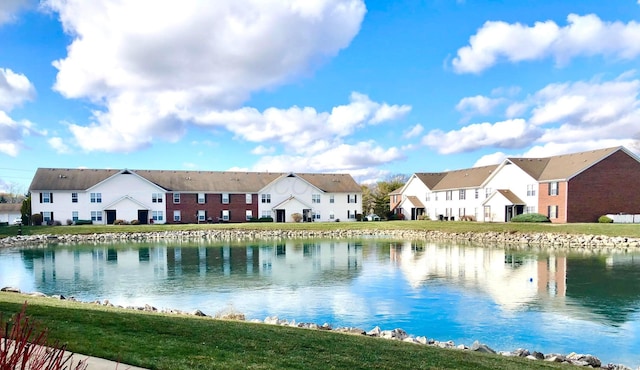 view of water feature featuring a residential view