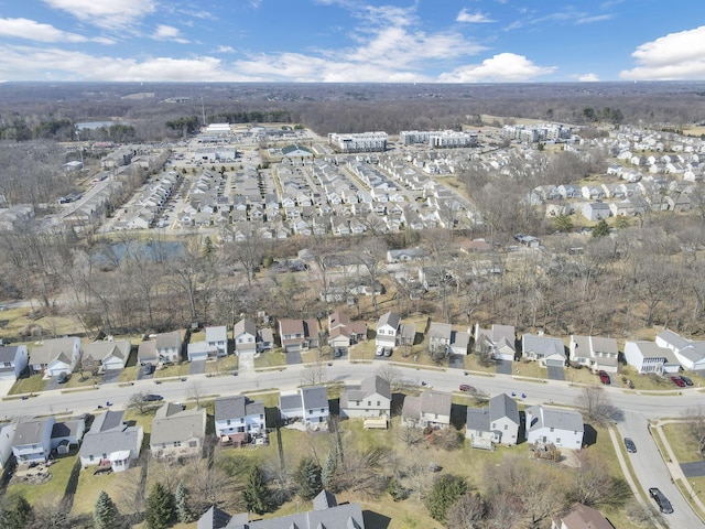 aerial view featuring a residential view