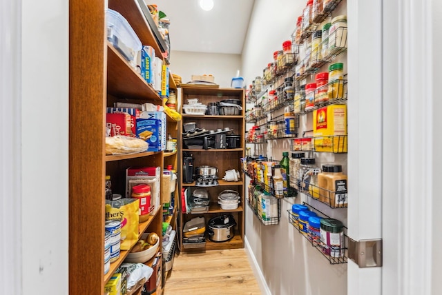 view of pantry