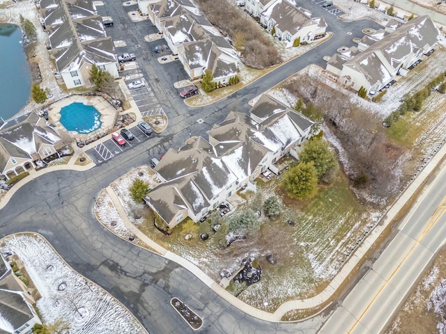 drone / aerial view featuring a residential view