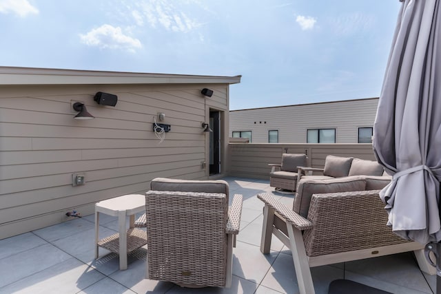 view of patio / terrace featuring outdoor lounge area