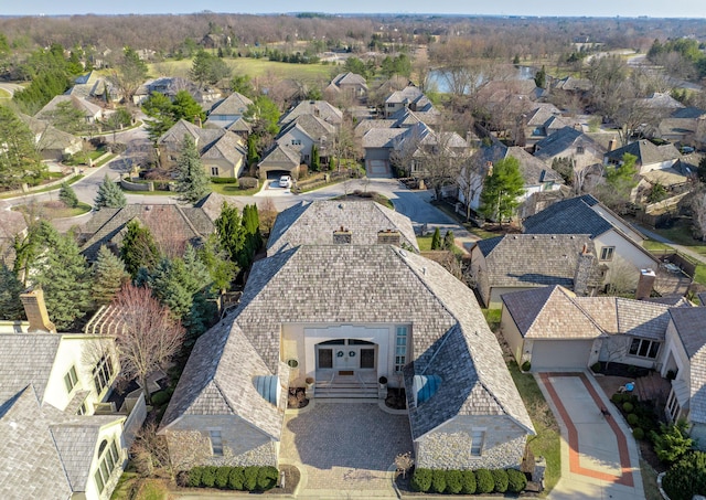 birds eye view of property featuring a residential view