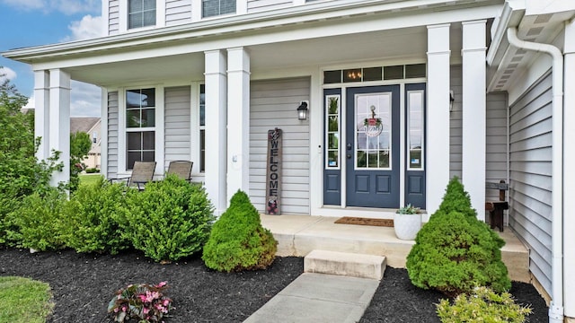 7179 Seymour Ct, Canal Winchester, OH 43110 - view of exterior entry featuring covered porch