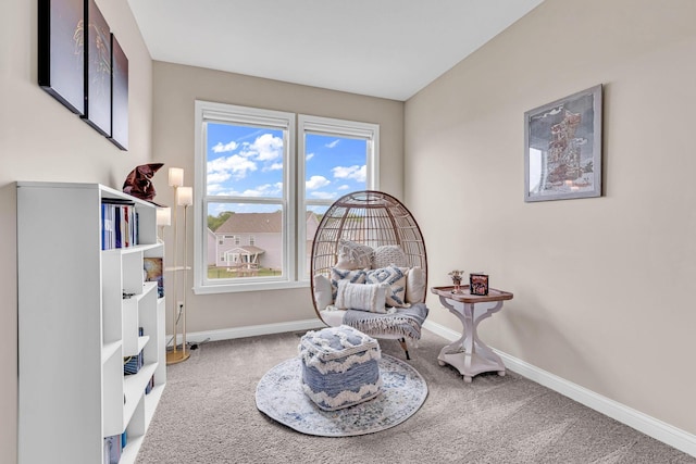 7179 Seymour Ct, Canal Winchester, OH 43110 - sitting room featuring carpet flooring and baseboards