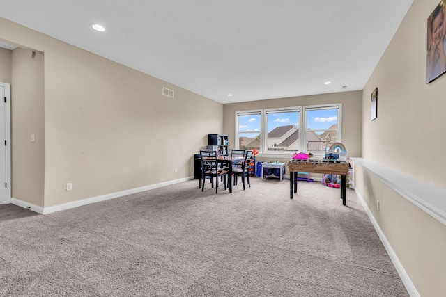 7179 Seymour Ct, Canal Winchester, OH 43110 - game room with carpet and recessed lighting