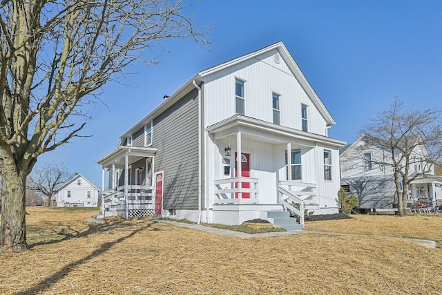 view of front of house featuring a porch