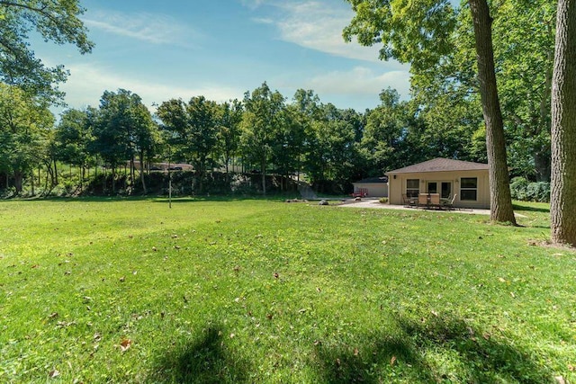 view of yard with a patio
