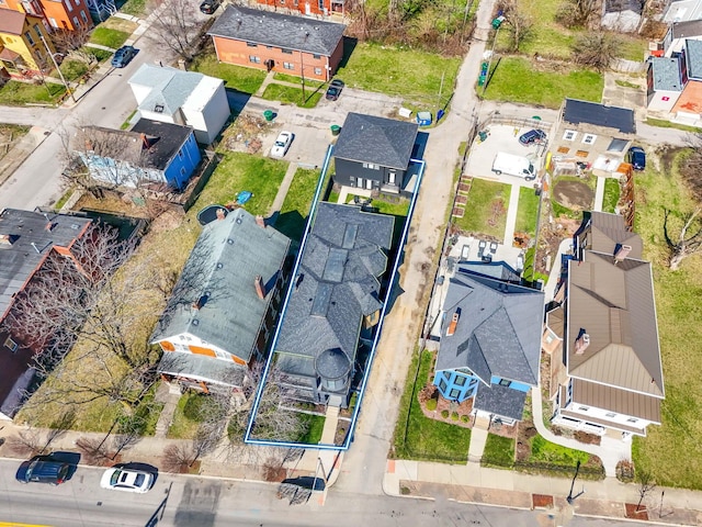 birds eye view of property featuring a residential view