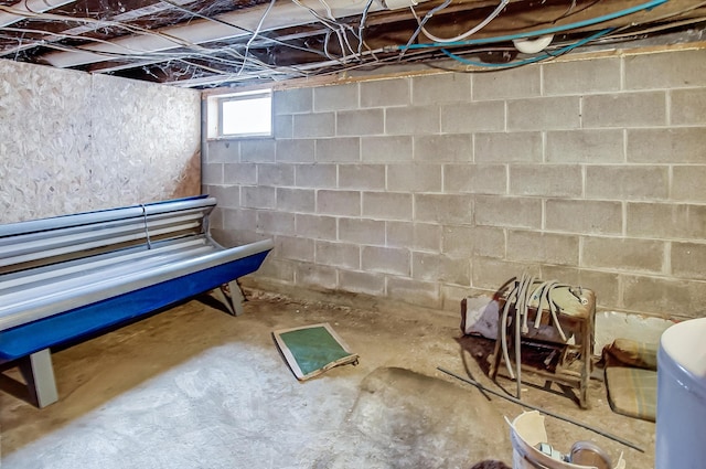 view of basement