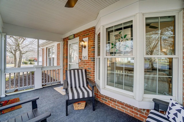 view of patio / terrace featuring a porch