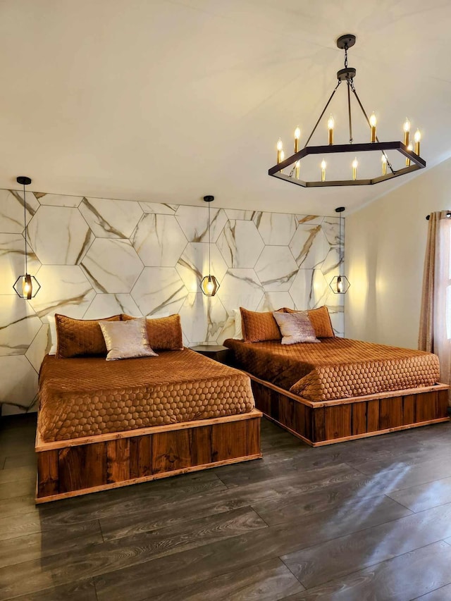 bedroom featuring wood finished floors