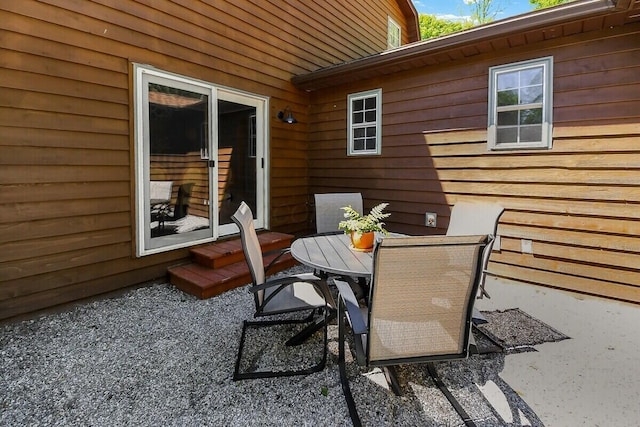 view of patio / terrace featuring outdoor dining area