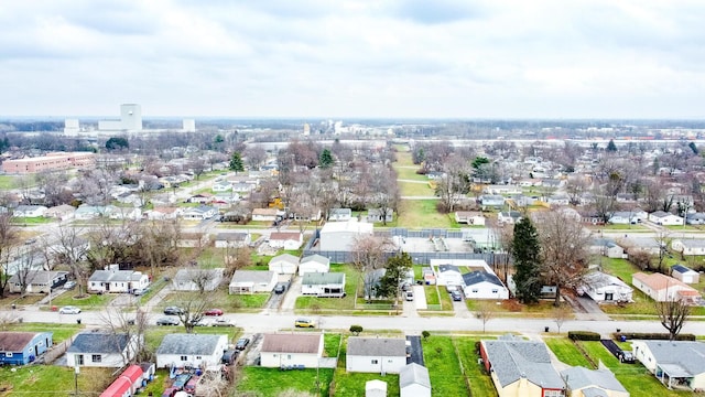 aerial view featuring a residential view