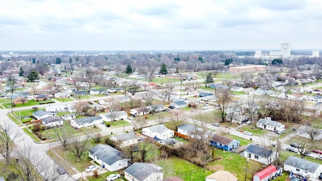 drone / aerial view with a residential view