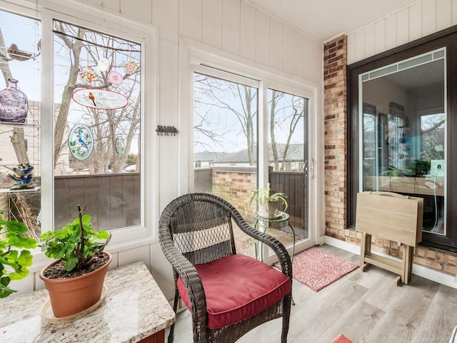 view of sunroom / solarium