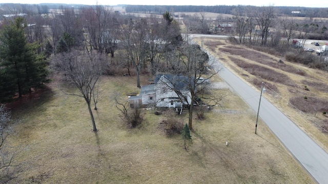 bird's eye view with a rural view