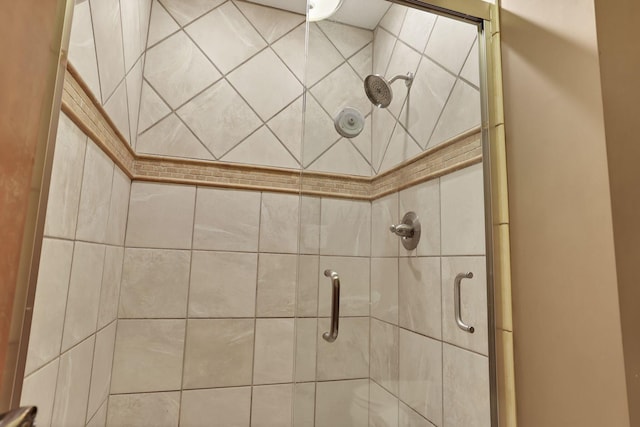 details featuring a stall shower