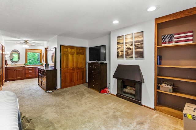671 Carriage Ct, Newark, OH 43055 - bedroom featuring light colored carpet and recessed lighting