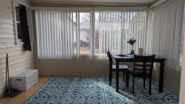 dining space featuring a wealth of natural light