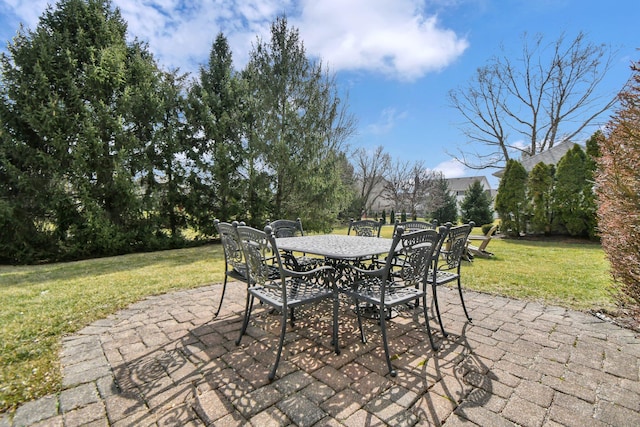 view of patio / terrace featuring outdoor dining space