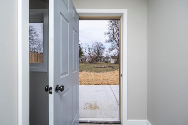 view of doorway to outside