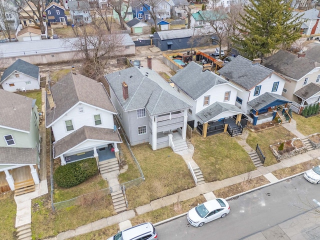aerial view featuring a residential view