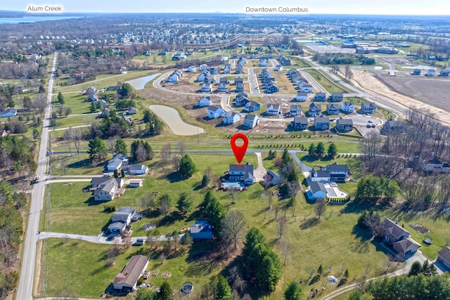 birds eye view of property