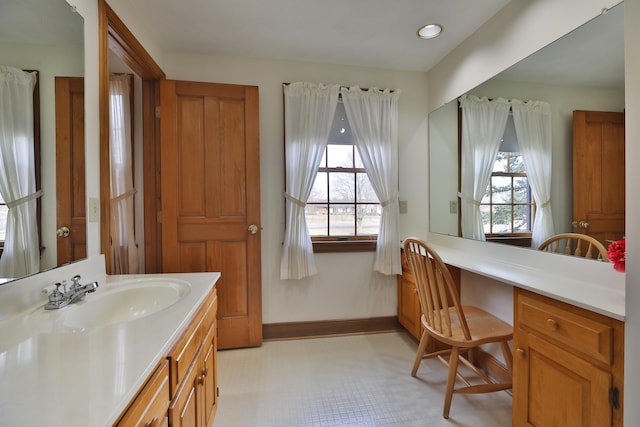 8871 Patterson Rd, Hilliard, OH 43026 - full bath with plenty of natural light and vanity