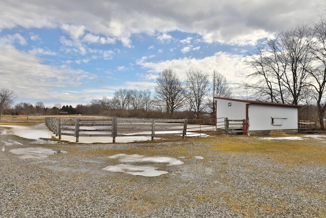 8871 Patterson Rd, Hilliard, OH 43026 - view of yard featuring an outbuilding