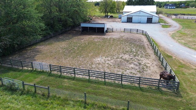 8871 Patterson Rd, Hilliard, OH 43026 - aerial view of sparsely populated area featuring agricultural land