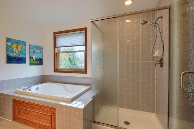 7334 Crossett Ct, Canal Winchester, OH 43110 - full bathroom with a garden tub and a stall shower