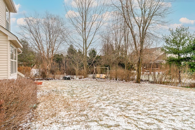 view of snowy yard