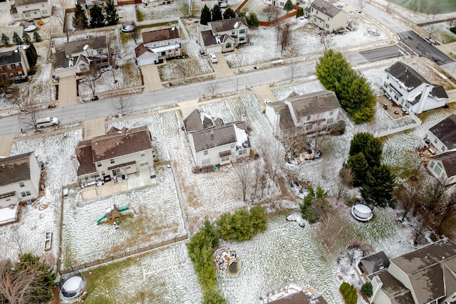 bird's eye view with a residential view