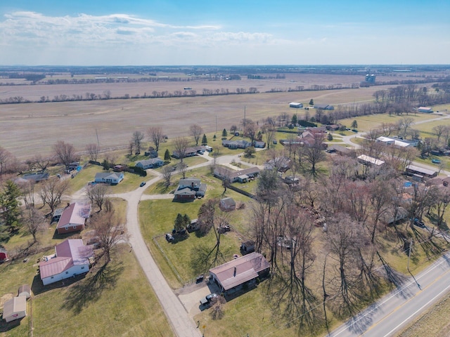 bird's eye view featuring a rural view