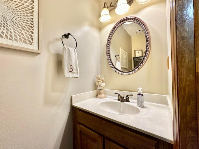 bathroom featuring vanity