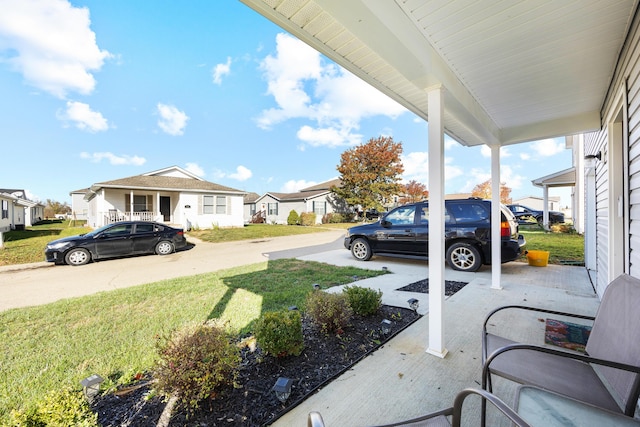 view of patio featuring a residential view