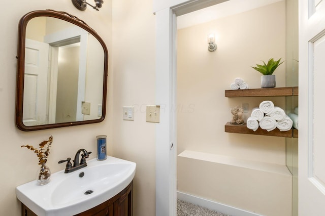 bathroom featuring vanity