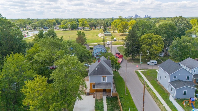 bird's eye view with a residential view