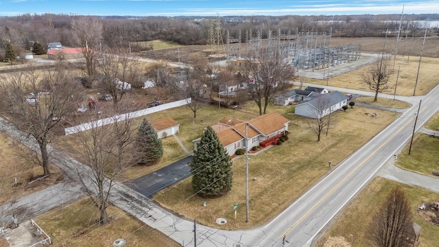 birds eye view of property