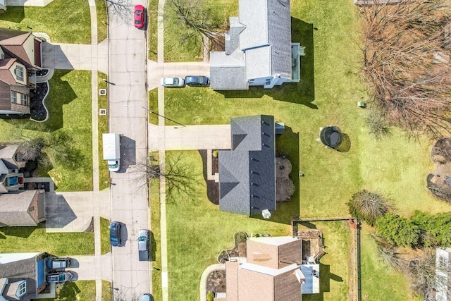 bird's eye view with a residential view