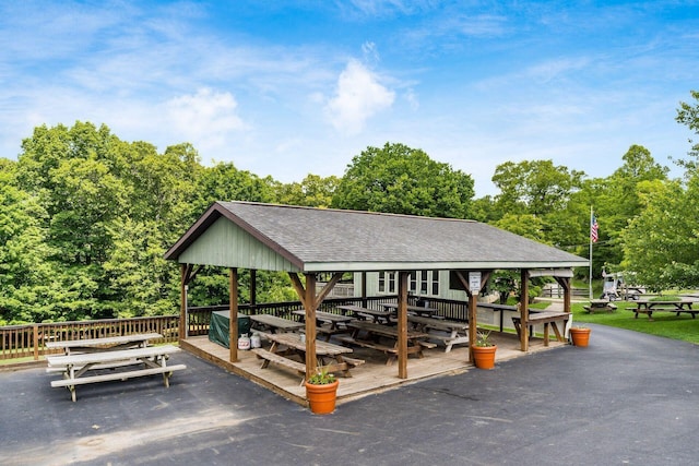 view of property's community featuring a gazebo