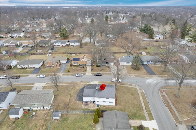 birds eye view of property featuring a residential view