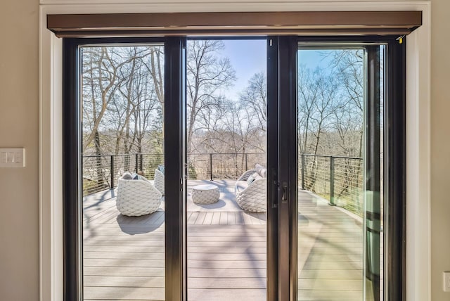 entryway with french doors