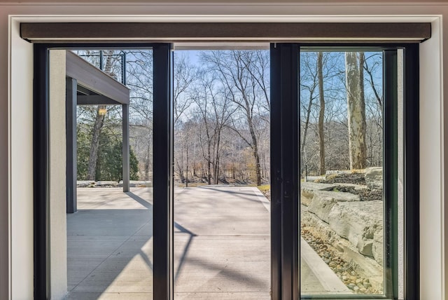 doorway to outside with plenty of natural light