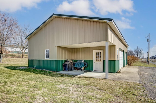 view of horse barn